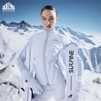 SURPINE松野湃羽绒服滑雪衣中间层女款夹克保暖户外运动跑步外套