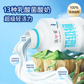 simplelove 简爱 450超级桶风味发酵乳原味450g*4瓶 吨吨桶