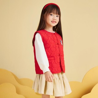 Mini Bala 女童马甲中式拜年服