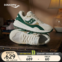 Saucony索康尼SHADOW 6000RE休闲鞋男女冬季板鞋男轻便厚底增高男运动鞋 米绿1 35.5码