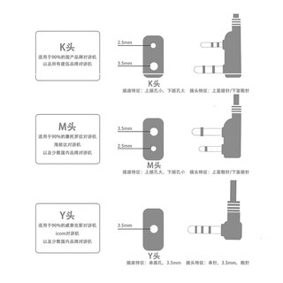 联想（lenovo）对讲机耳机线国通配件入耳式耳麦有线带麦克风K头适用于摩托罗拉/建伍/宝峰/TYT/联想