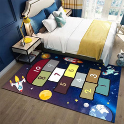 KAYE 卧室儿童房地毯加厚隔音客厅茶几毯早教游戏爬行垫卡通家用床边毯 FS-161 120x160 cm