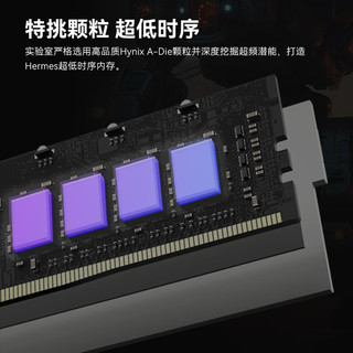 PREDATOR 宏碁掠夺者 Hermes冰刃系列 DDR5 7200MHz RGB 台式机内存 马甲条 珍珠白 32GB 16GBx2 C34