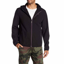 断码清仓】tommy hilfiger汤米男夹克加绒拉链连帽外套防风冲锋衣