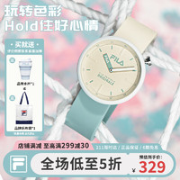 FILA 斐乐 手表女硅胶表带防水小众潮流时尚腕表FLM38-6283-001