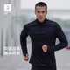 DECATHLON 迪卡侬 日常漫跑长袖保暖男士T恤 KALENJI RUN WARM 沉稳黑