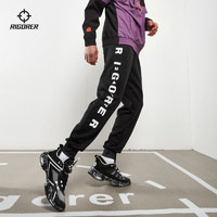 RIGORER 准者 2021新款针织运动长裤男士运动裤休闲宽松健身跑步卫裤小脚裤