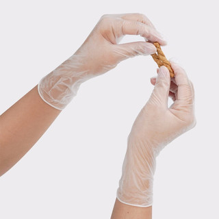 英科医疗 INTCO）一次性手套食品级PVC手套防护PVC手套100只