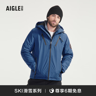 AIGLE【滑雪系列】艾高冬季GTX防风防雨保暖棉服外套男 群青蓝 AP867 XXL(190/104A)