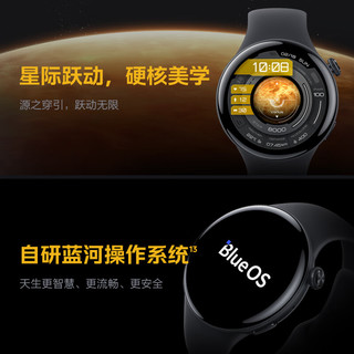 iQOO WATCH eSIM版 智能手表 46mm 星轨黑 真皮表带