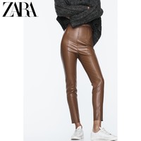 ZARA 折扣季 女装 仿皮高腰打底裤 8372294 702