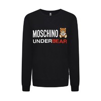 MOSCHINO Underwear 2020秋冬 女士黑色小熊字母logo印花系列棉质卫衣 Z A1709 9012 0555 L码