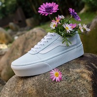 VANS 范斯 官方 Ward清新浅灰蓝厚底清新少女厚底女鞋板鞋