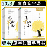 南京师范大学出版社 2023疯狂阅读青春文字课见字如面1-16辑手写书楷书行楷字帖练习书