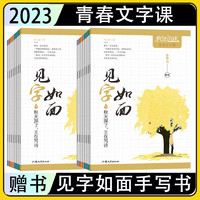 南京师范大学出版社 2023疯狂阅读青春文字课见字如面1-16辑手写书楷书行楷字帖练习书