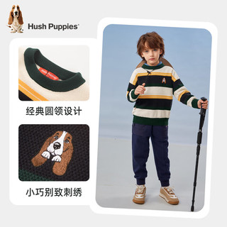 暇步士（Hush Puppies）童装男童线衣2023冬装儿童线衣保暖舒适 玻璃蓝 150cm