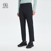 KOLON SPORT/可隆商务长裤 男子户外防泼水运动耐磨休闲合身版裤子 LHLP4ST541-BK 黑色 170/M