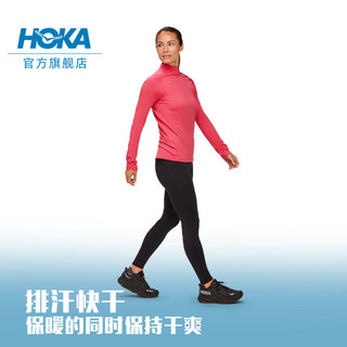 HOKA ONE ONE女款冬季跑步紧身裤COLDSNAP RUN TIGHT 28速干舒适 黑色 M