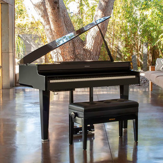 罗兰（Roland）GP-6 小型三角电钢琴 舞台演出智能三角数码钢琴 GP-6黑色钢琴漆+赠升降琴凳