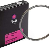 B+W 007 保护过滤器,透明过滤器(77 毫米,T-Pro,钛表面处理,MRC Nano,16 倍镀膜,超薄,高级)