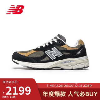 NEW BALANCE 男鞋女鞋990V3系列美产复古运动休闲鞋M990BB3 44