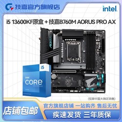 GIGABYTE 技嘉 英特尔I5 13600KF CPU技嘉B760M AORUS PRO AX电竞雕wifi板U套装