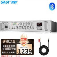 先科(SAST)SA-9019 定压定阻功放机 公共广播吸顶喇叭音响蓝牙功放 峰值功率1200W