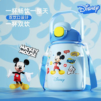 Disney 迪士尼 儿童保温杯大容量双饮吸管水杯 800ML