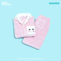 SPAO xSHINee联名2024款男女同款法兰绒睡衣套装家居服SPPPE11U04