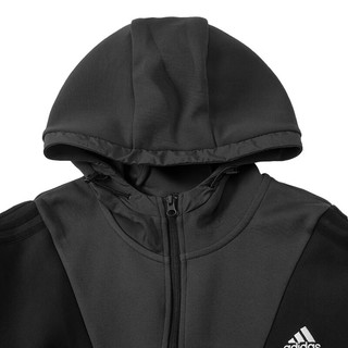 阿迪达斯 （adidas）男子运动套装 跑步训练舒适透气时尚休闲衣服 HE7469/连帽夹克外套 上装 3XL/190