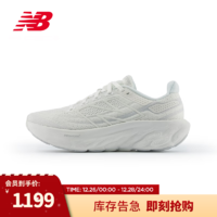 NEW BALANCE 男鞋女鞋1080 v13系列专业缓震运动舒适跑步鞋 白色 W1080W13 女款 标准鞋楦B 46.5 (男码脚长30cm)