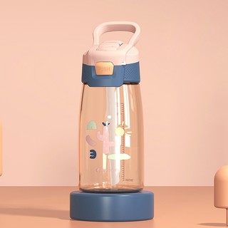 邦达儿童水杯塑料杯夏季小杯子大容量运动水壶水杯吸管杯产妇