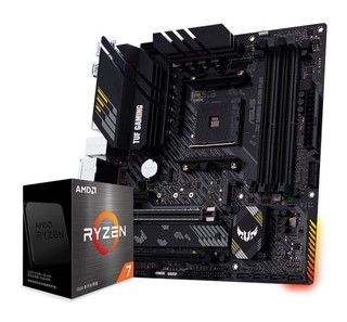 ASUS 华硕 TUF GAMING B550M-PLUS重炮手+AMD 锐龙7 5700G 板U套装