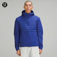 lululemon 丨Down for It All 男士P棉羽绒连帽夹克 LM4AGYS 蓝色