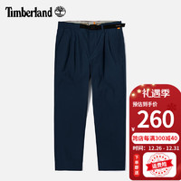 Timberland添柏岚休闲裤男户外运动长裤通勤宽松舒适易穿搭时尚工装裤 A2F44433/直筒-蓝色/小一码 35/180-88A