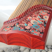 整挖实木红檀木专业演奏考级演出收藏古筝琴 古法手工全挖面挖筝