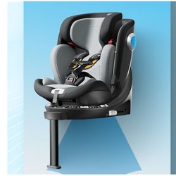 贝影随行 qborn小海豚安全座椅D2车载宝可躺儿童座椅0-4-12岁360度旋转新生儿 小海豚安全座椅苹