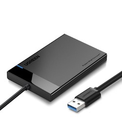 UGREEN 绿联 2.5英寸 SATA硬盘盒 USB 3.1 USB-A US221 USB固定线款 学生认证