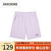 斯凯奇（Skechers）雪糕系列透气松紧腰短裤冬运动裤L223W096 苍紫/02N4 S