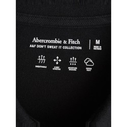 Abercrombie & Fitch 男装 休闲舒适刺绣小麋鹿经典翻领复古美式Polo衫315843-1 黑色 M (180/100A)