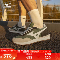 美津浓（MIZUNO）24男女秋冬鞋子经典复古厚底 层次拼接秋冬休闲运动鞋LG 70S 10/绿/白/褐色 42.5