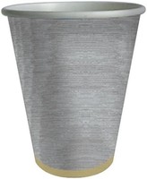 Caspari Moire 9 盎司纸杯,包装银色