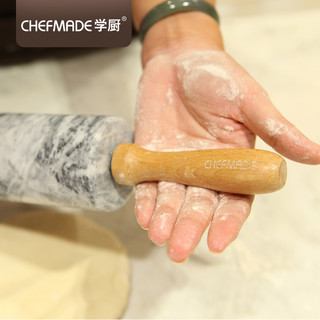 学厨擀面杖家用不粘大号大理石走锤滚轴擀面棍饺子皮烘焙烘焙工具
