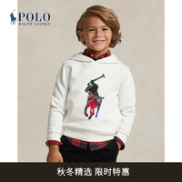 Polo Ralph Lauren 拉夫劳伦 男童 Big Pony起绒布连帽衫RL40883 100-白色 7