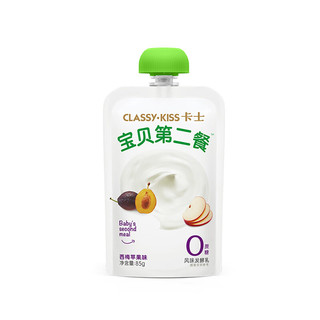 卡士 宝贝第二餐酸奶（单袋85g）风味发酵乳 西梅苹果味*11袋