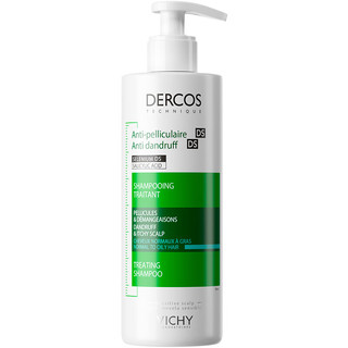 薇姿（VICHY）DERCOS绿标洗发水390ml*2 缓解头痒控油去屑洗发水