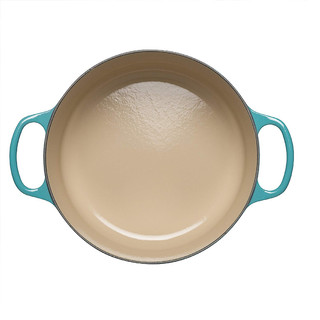 LE CREUSET 酷彩 铸铁珐琅海鲜锅汤锅火锅炖锅 30cm 加勒比蓝