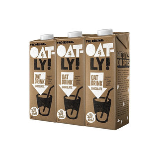OATLY噢麦力 浓浓巧克力味燕麦奶植物蛋白 巧克力燕麦奶1L*3