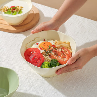 KAWASIMAYA 川岛屋 面碗家用2023新款高级感拉面碗陶瓷斗笠大碗汤碗大号面条碗 6英寸面碗-抹茶绿