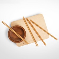 SUNCHA 双枪 工艺竹筷10双装家用筷子